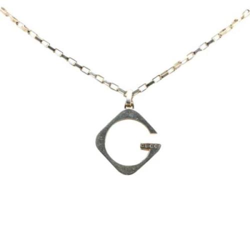 Pre-owned Silver necklaces Gucci Vintage , Gray , Dames