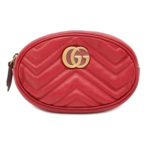 Pre-owned Leather gucci-bags Gucci Vintage , Red , Dames