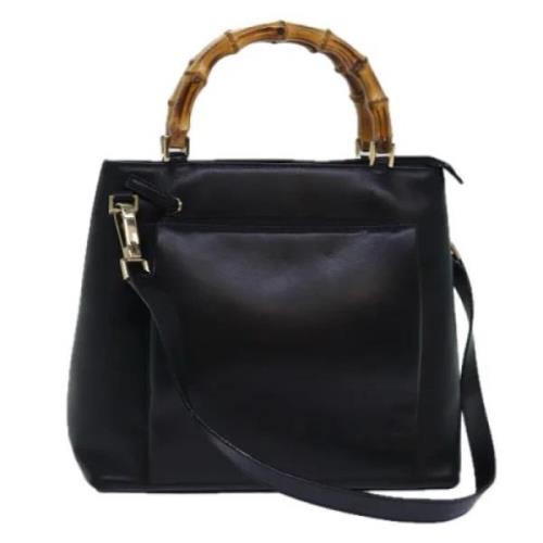 Pre-owned Leather gucci-bags Gucci Vintage , Black , Dames