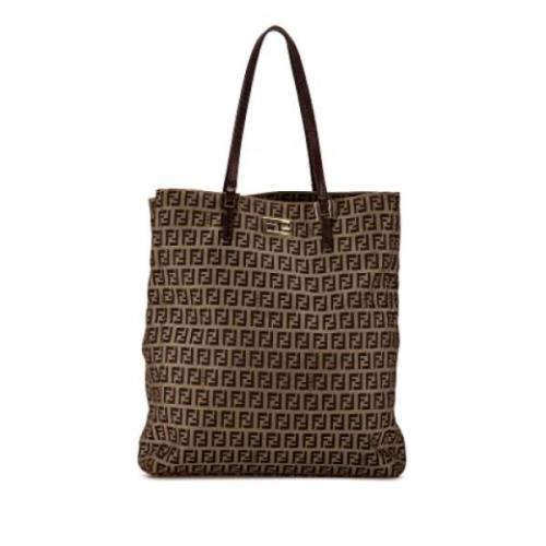 Pre-owned Canvas totes Fendi Vintage , Brown , Dames