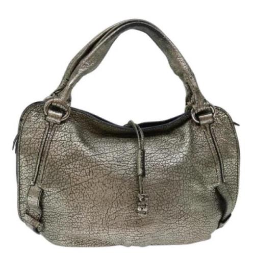 Pre-owned Leather handbags Celine Vintage , Gray , Dames