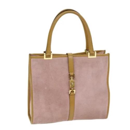 Pre-owned Suede handbags Gucci Vintage , Pink , Dames