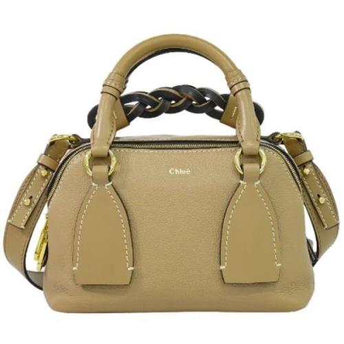 Pre-owned Leather handbags Chloé Pre-owned , Beige , Dames