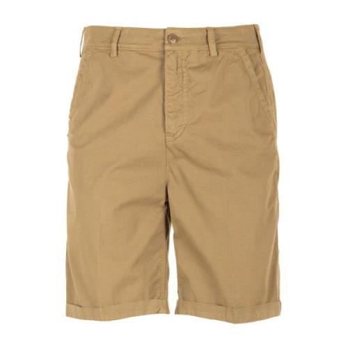 Beige Chino Bermuda Shorts 40Weft , Beige , Heren