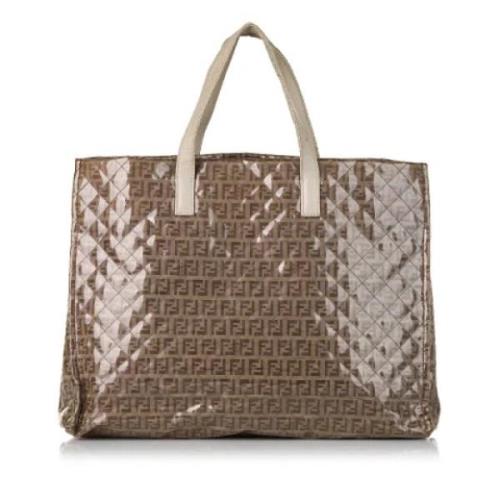 Pre-owned Fabric totes Fendi Vintage , Brown , Dames