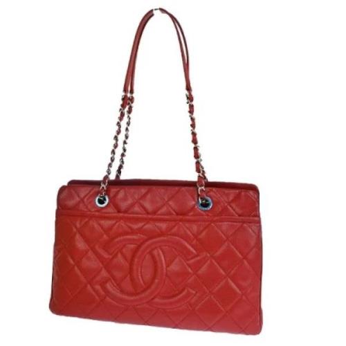 Pre-owned Leather chanel-bags Chanel Vintage , Red , Dames