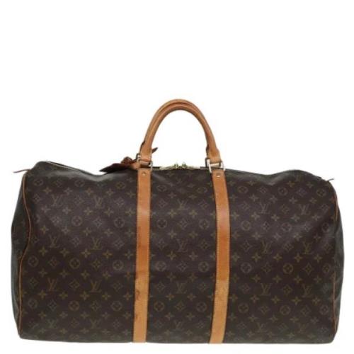 Pre-owned Canvas travel-bags Louis Vuitton Vintage , Brown , Dames