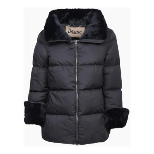 Zwarte Donsjas Urban Winterstijl Herno , Black , Dames