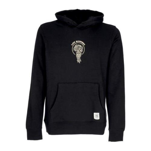 Zwarte hoodie met boeketprint Element , Black , Heren