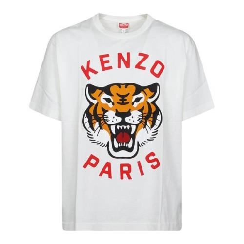 Stijlvolle Tiger T-Shirt Kenzo , White , Heren