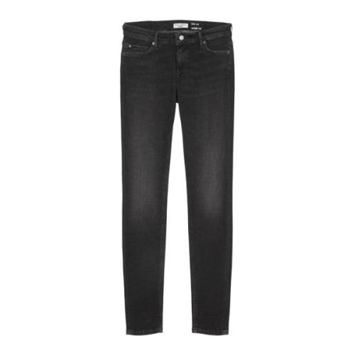 Jeans model SIV skinny met lage taille Marc O'Polo , Gray , Dames