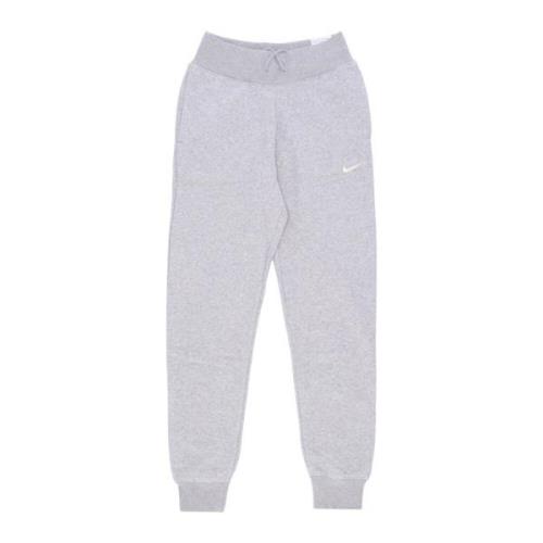 Hoge Taille Fleece Joggers Sportkleding Broek Nike , Gray , Dames