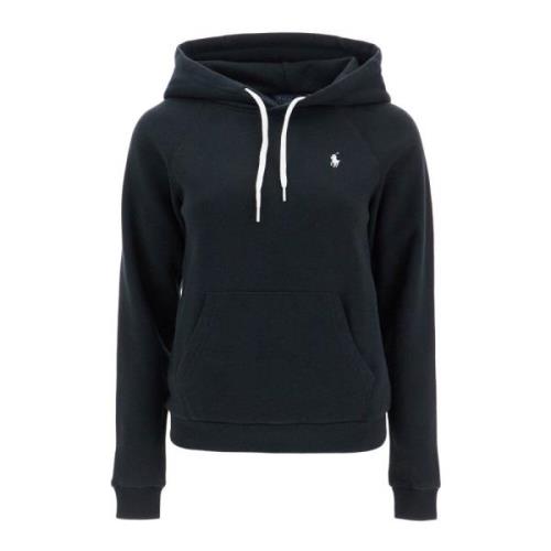 Iconisch Pony Logo Hoodie Polo Ralph Lauren , Black , Dames