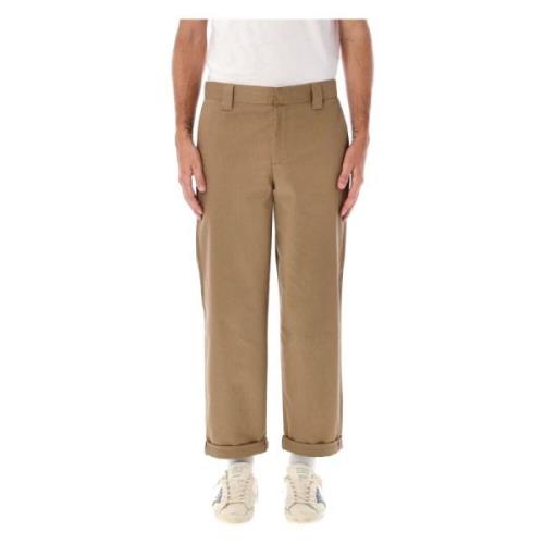 Beige Chino Skate Broek Aw24 Golden Goose , Beige , Heren