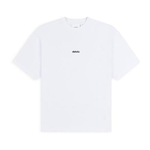 Delulu Distressed T-Shirt Axel Arigato , White , Dames