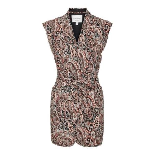 Fire Whirl Lang Vest Vrij Print Vero Moda , Multicolor , Dames