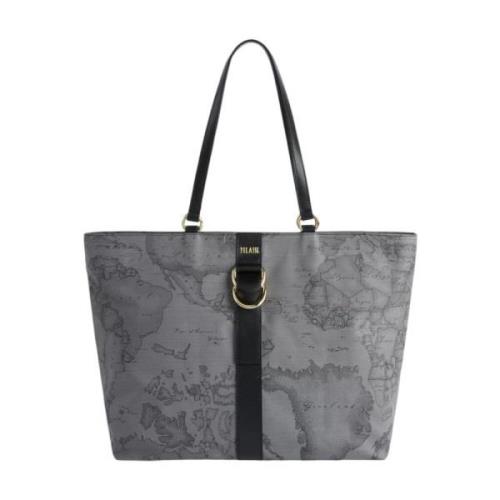 Geo Dark Shopper Tas in Grijs Alviero Martini 1a Classe , Gray , Dames