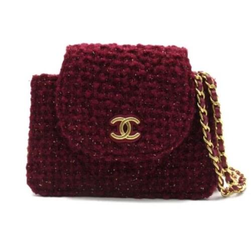 Pre-owned Leather chanel-bags Chanel Vintage , Red , Dames