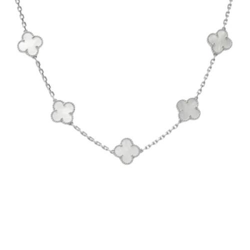 Pre-owned White Gold necklaces Van Cleef & Arpels Pre-owned , Gray , D...