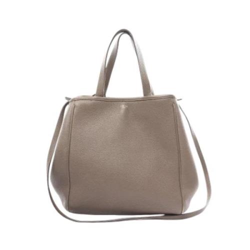 Pre-owned Leather celine-bags Celine Vintage , Beige , Dames