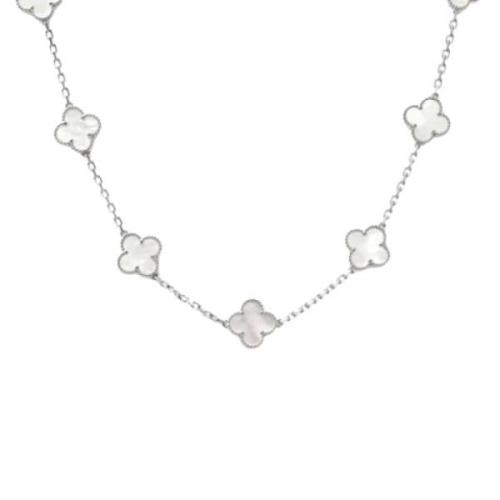 Pre-owned White Gold necklaces Van Cleef & Arpels Pre-owned , Gray , D...