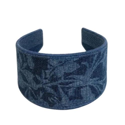 Pre-owned Cotton hair-accessories Dior Vintage , Blue , Dames