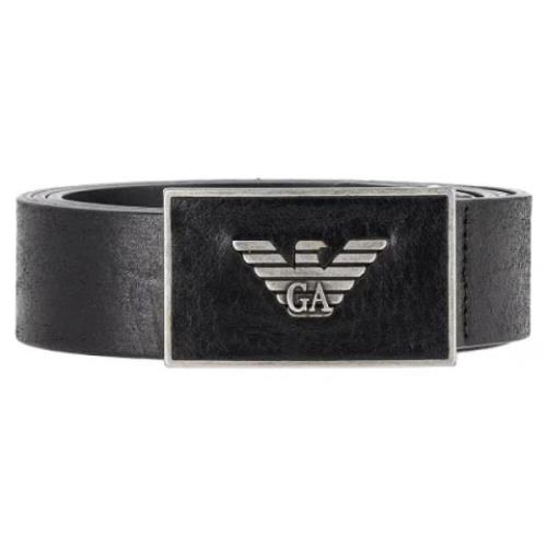 Pre-owned Leather belts Armani Pre-owned , Black , Heren