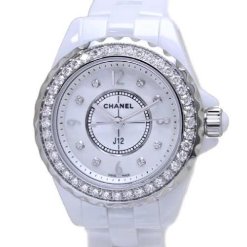 Pre-owned Stainless Steel watches Chanel Vintage , White , Dames