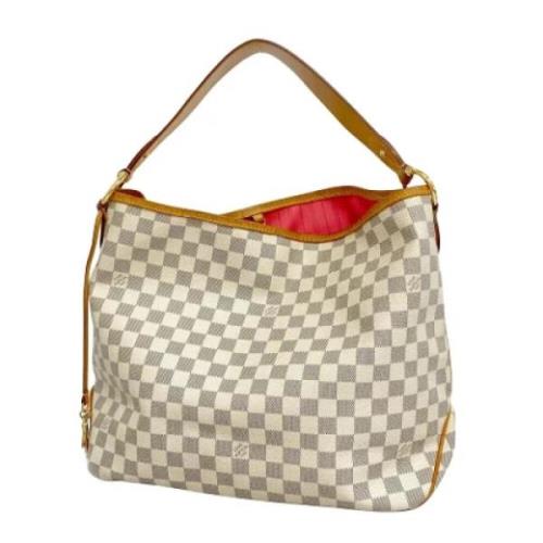 Pre-owned Canvas louis-vuitton-bags Louis Vuitton Vintage , White , Da...