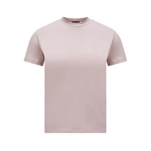 Geplooide achterkant T-shirt in nerts Moncler , Pink , Dames