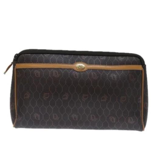 Pre-owned Canvas clutches Dior Vintage , Black , Dames