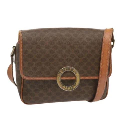 Pre-owned Canvas celine-bags Celine Vintage , Brown , Dames