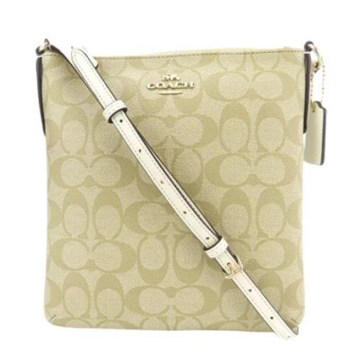 Pre-owned Canvas crossbody-bags Coach Pre-owned , Beige , Dames