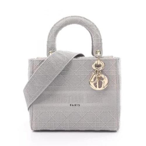 Pre-owned Canvas dior-bags Dior Vintage , Gray , Dames