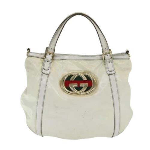 Pre-owned Canvas gucci-bags Gucci Vintage , White , Dames