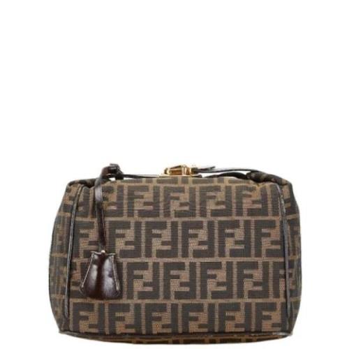 Pre-owned Canvas clutches Fendi Vintage , Brown , Dames