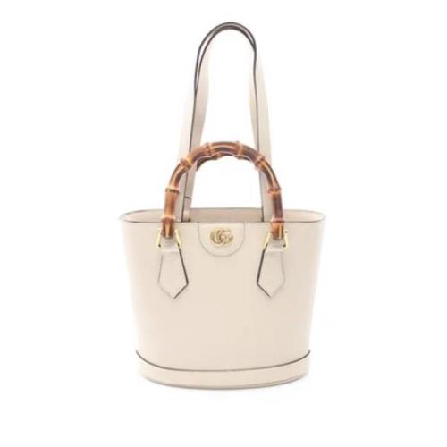 Pre-owned Leather gucci-bags Gucci Vintage , White , Dames