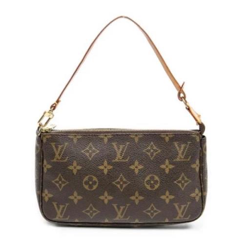 Pre-owned Canvas handbags Louis Vuitton Vintage , Brown , Dames