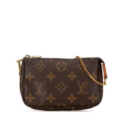 Pre-owned Canvas handbags Louis Vuitton Vintage , Brown , Dames