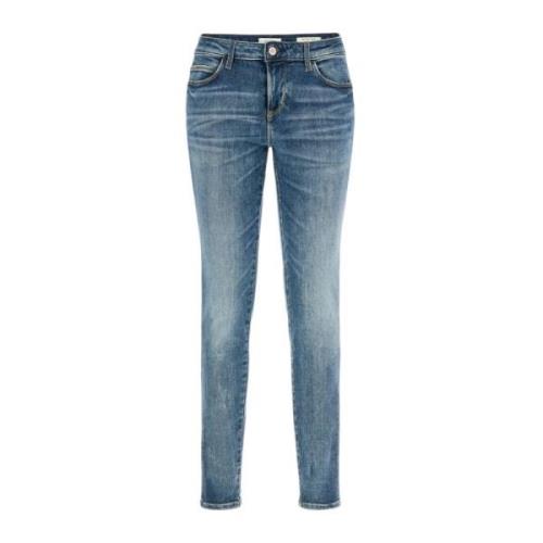 Slim-Fit Carrie Mid Jeans Guess , Blue , Dames