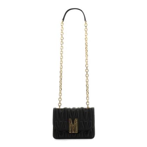 Ketting Schoudertas Moschino , Black , Dames