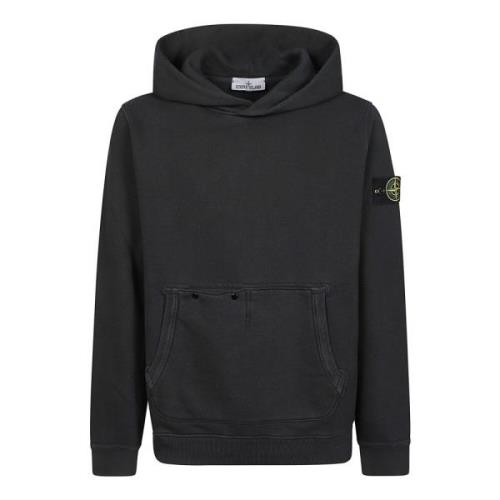 Casual Hooded Sweatshirt voor mannen Stone Island , Black , Heren