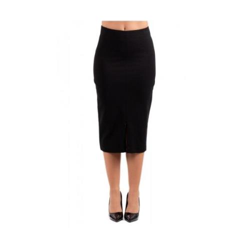 Stijlvolle Roze Rok Pinko , Black , Dames