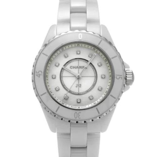 Pre-owned Stainless Steel watches Chanel Vintage , White , Dames