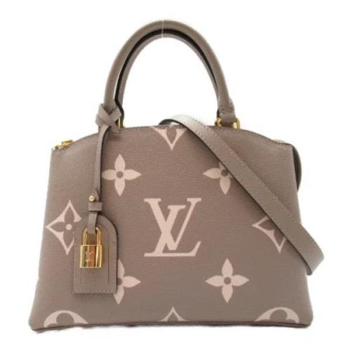 Pre-owned Leather louis-vuitton-bags Louis Vuitton Vintage , Gray , Da...