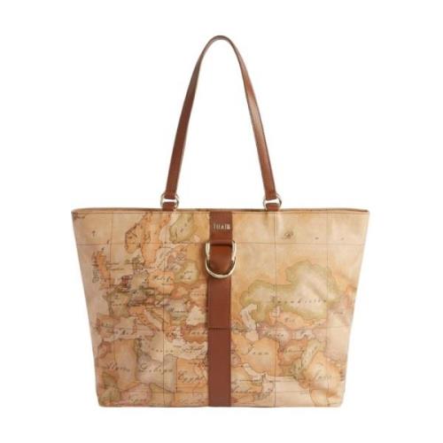 Geo Classic Soft Shopper Tas Alviero Martini 1a Classe , Brown , Dames