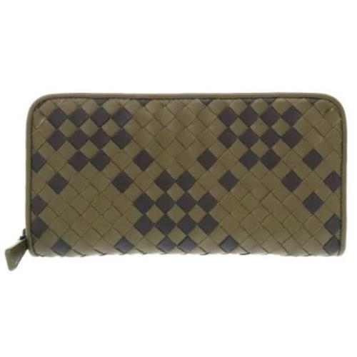 Pre-owned Leather wallets Bottega Veneta Vintage , Green , Heren