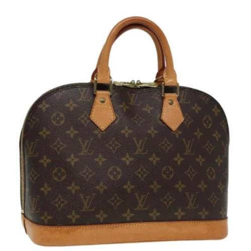 Pre-owned Canvas handbags Louis Vuitton Vintage , Brown , Dames