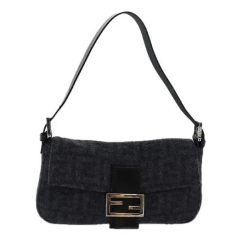 Pre-owned Wool fendi-bags Fendi Vintage , Black , Dames