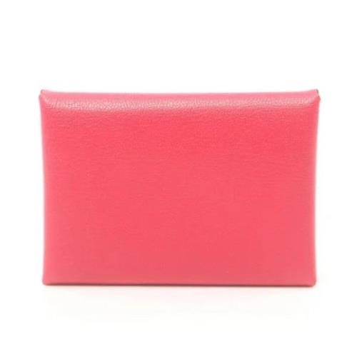 Pre-owned Fabric wallets Hermès Vintage , Pink , Dames